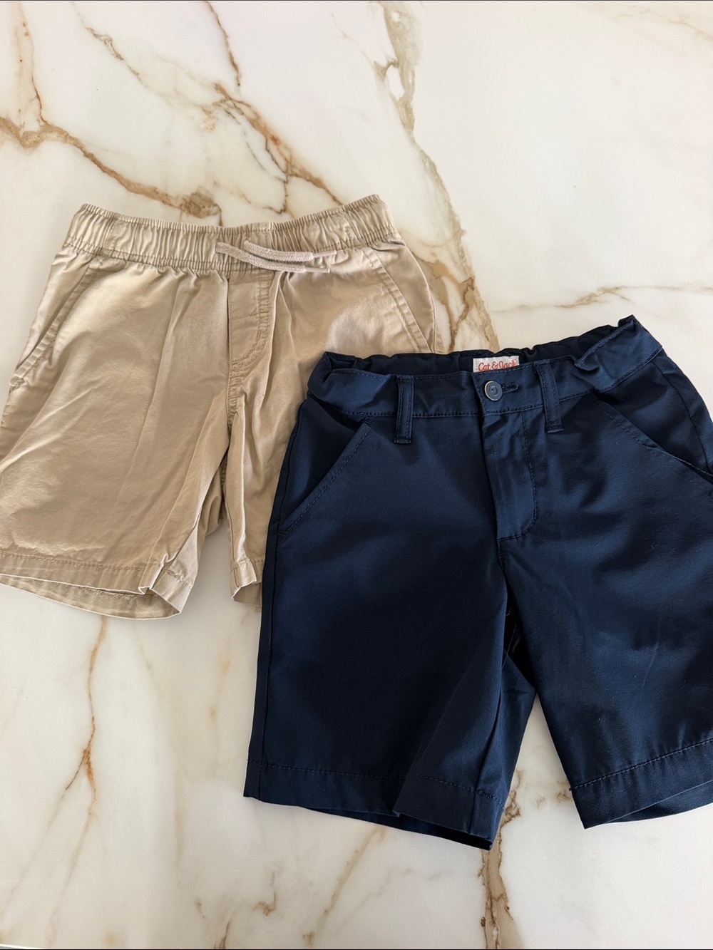 Cat & Jack Navy and Khaki Kids Shorts Pack